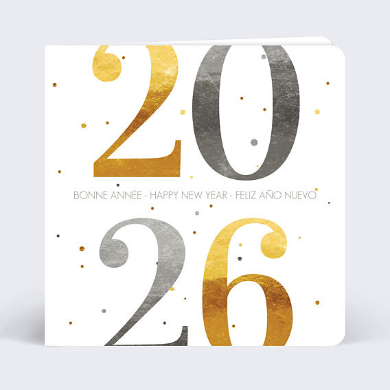 Carte de vœux entreprise Carte de Voeux Ocre Après 1