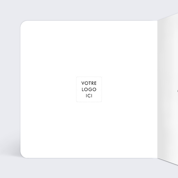 Carte de vœux entreprise Carte de voeux classique Intérieur Gauche