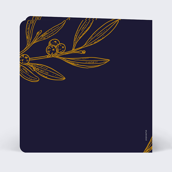 Carte de vœux entreprise Gui Porte Bonheur Verso