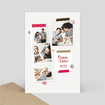 Carte de Voeux Particuliers Scrapbook de Noël