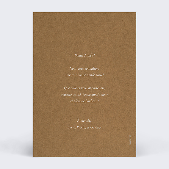 Carte de Voeux Particuliers Pois pois
