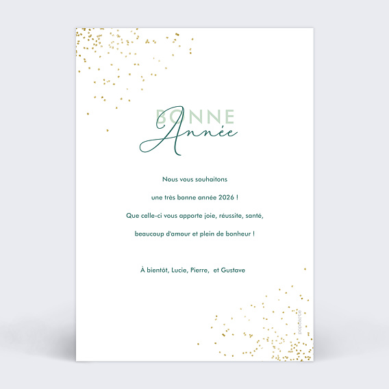 Carte de voeux Carte de voeux avec 4 photos, carte pêle-mêle Verso