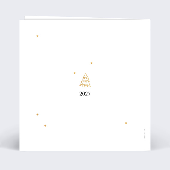 Carte de Voeux Particuliers Sapins