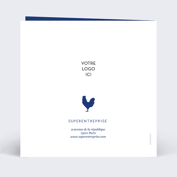 Carte de vœux entreprise 2026 made in france Verso