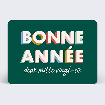 Carte de Voeux Particuliers Carte de voeux colorés
