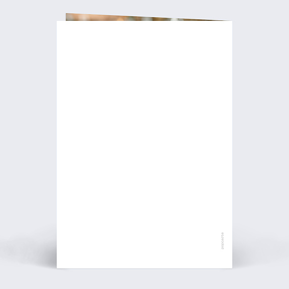 Carte de voeux Carte de voeux pour Noël Verso