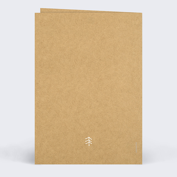 Carte de voeux Carte vœux calendrier Verso