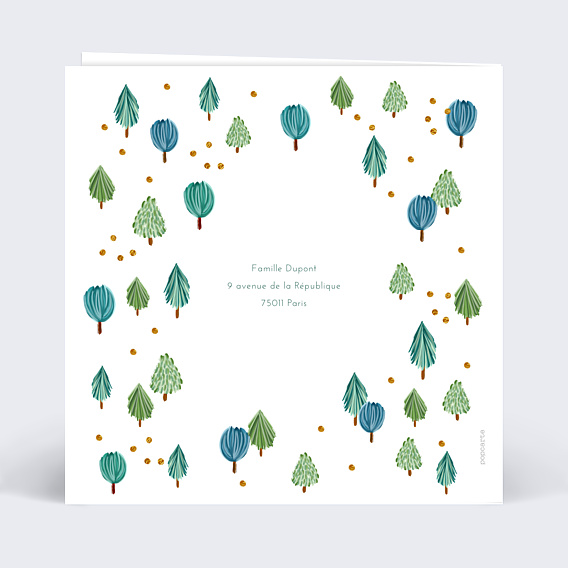 Carte de Voeux Particuliers Forêt