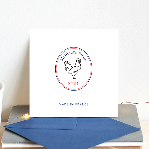 Carte de vœux entreprise 2026 made in france Après 4