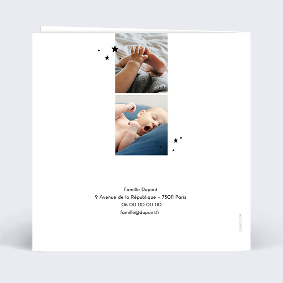 Carte de Voeux Particuliers Etoiles