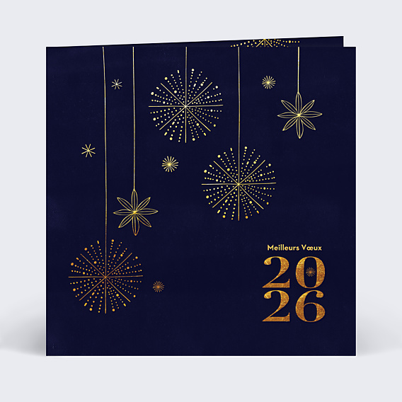 Carte de voeux Boule de Noël