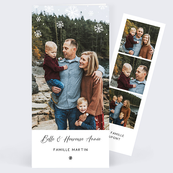 Carte de Voeux Particuliers Carte voeux flocons