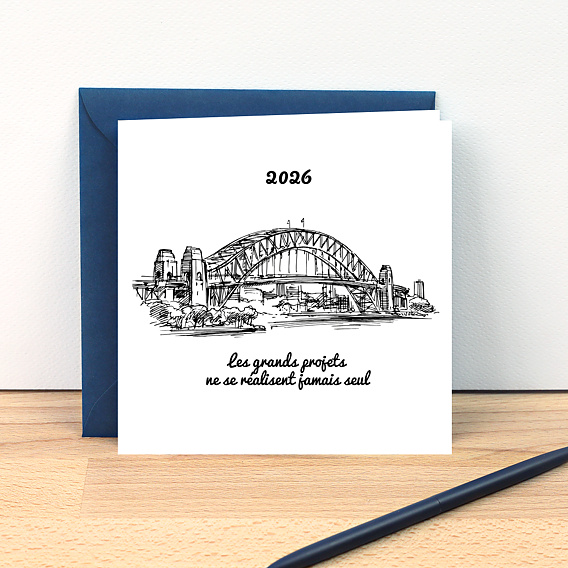 Carte de vœux entreprise Carte voeux projets Après 3