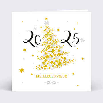 Carte de Voeux Entreprise Sapin toil