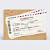 Carte de Voeux Particuliers Billet d'Avion Voeux