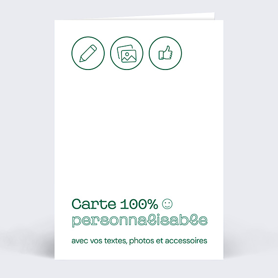 Carte de Voeux Entreprise Modèle 100% Personnalisable