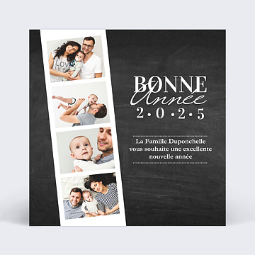 Carte de Voeux Particuliers Carte de voeux Photomaton