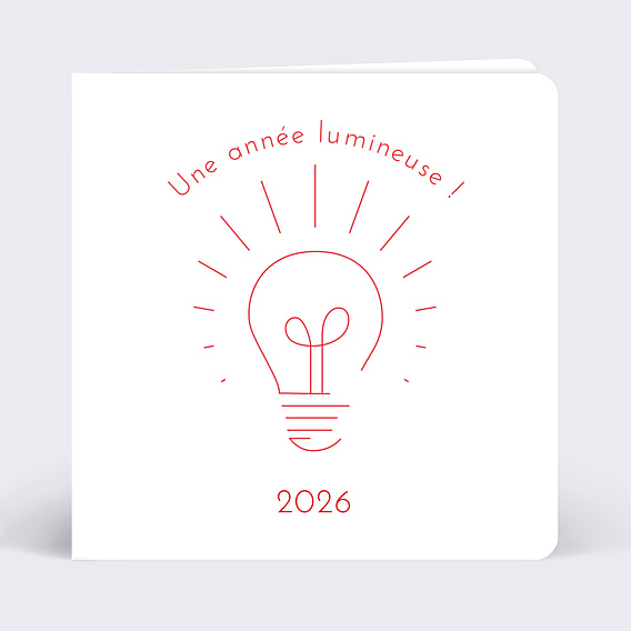 Carte de Voeux Entreprise Année Lumineuse