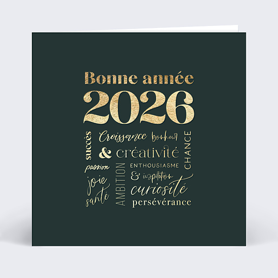 Carte de Voeux Entreprise carte de voeux mots