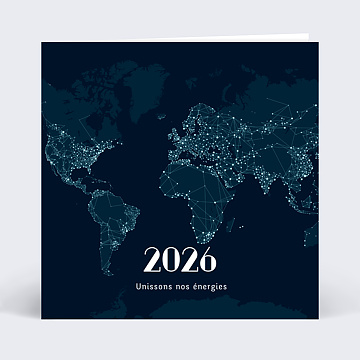 Carte de voeux virtuelle entreprise 2022 Carte de voeux Unissons nos énergies