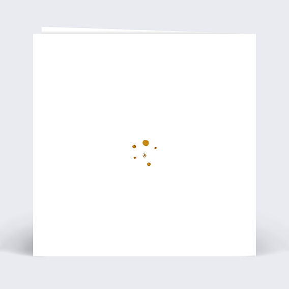 Carte de voeux Golden dots Verso