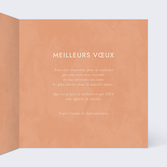 Carte de Voeux Entreprise carte de voeux exotique