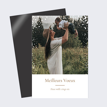 Carte de Voeux Particuliers Pois pois