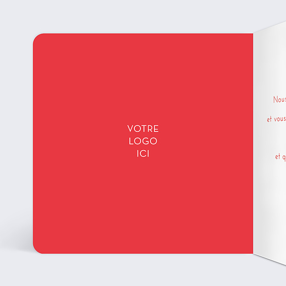 Carte de vœux entreprise Année Lumineuse Intérieur Gauche