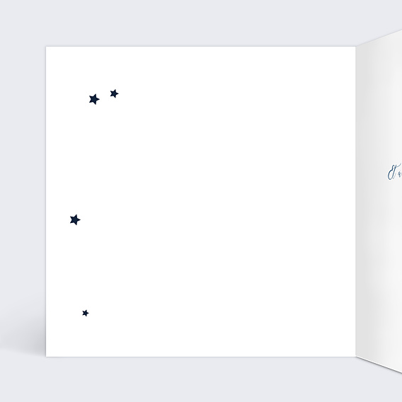 Carte de voeux Bonne étoile Intérieur Gauche