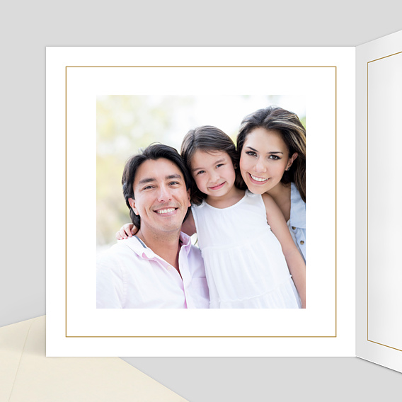 Carte de voeux Dessin crèche Intérieur Gauche