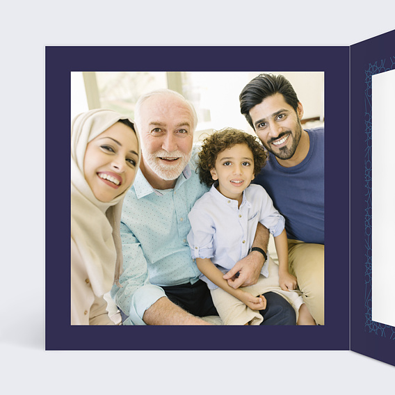 Carte de voeux Musulman Intérieur Gauche