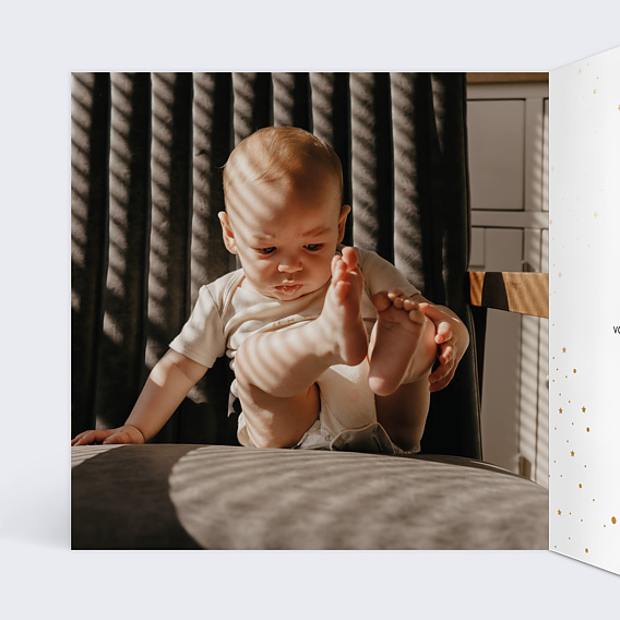 Carte de voeux Carte de voeux Pétillante Intérieur Gauche