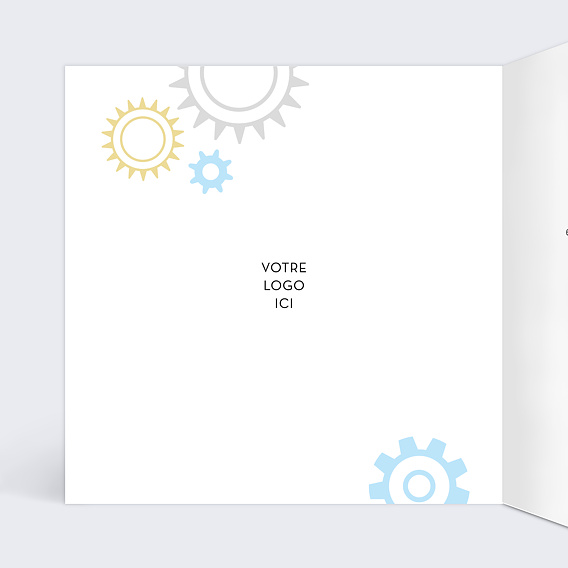 Carte de vœux entreprise Rouages du Succès Intérieur Gauche