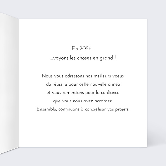 Carte de vœux entreprise Projet Immobilier Intérieur Droit