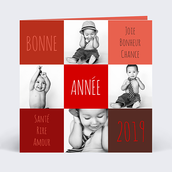 Carte de Voeux Particuliers Carte de voeux avec photos