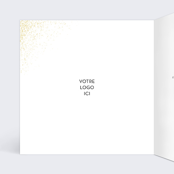 Carte de vœux entreprise Carte de voeux chic Intérieur Gauche