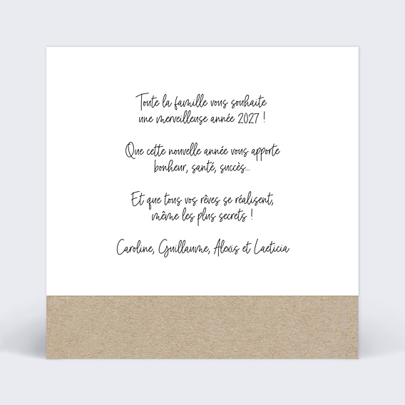 Carte de Voeux Particuliers Pola à souhaits