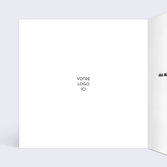 Carte de vœux entreprise Carte voeux projets Intérieur Gauche