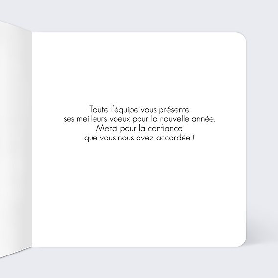 Carte de vœux entreprise Carte voeux paysage Intérieur Droit