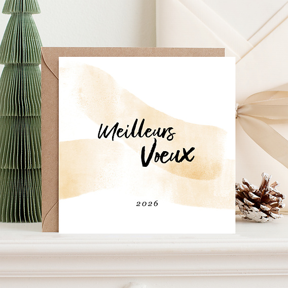 Carte de voeux Aquarelle Après 1