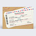 Carte de voeux Billet d'Avion Voeux