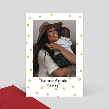 Carte de Voeux Particuliers Plumetis