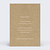 Carte de voeux Joli kraft Verso