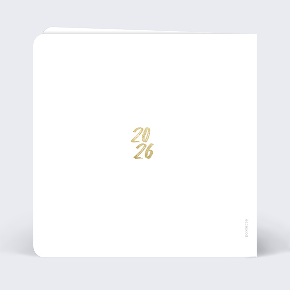 Carte de vœux entreprise Carte de voeux classique Verso