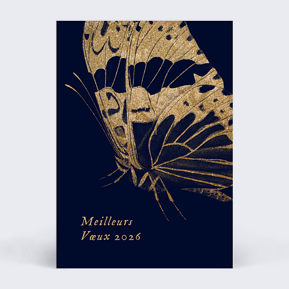 Carte de Voeux Entreprise carte de voeux papillon