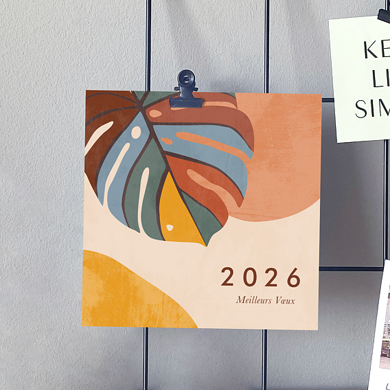 Carte de vœux entreprise carte de voeux exotique Après 4