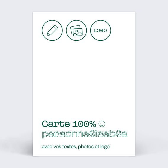 Carte de vœux entreprise Modèle 100% Personnalisable