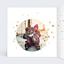Carte de voeux Golden dots Intérieur Gauche