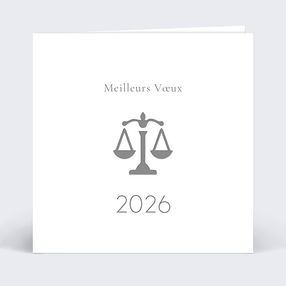 Carte de Voeux Entreprise Balance simple