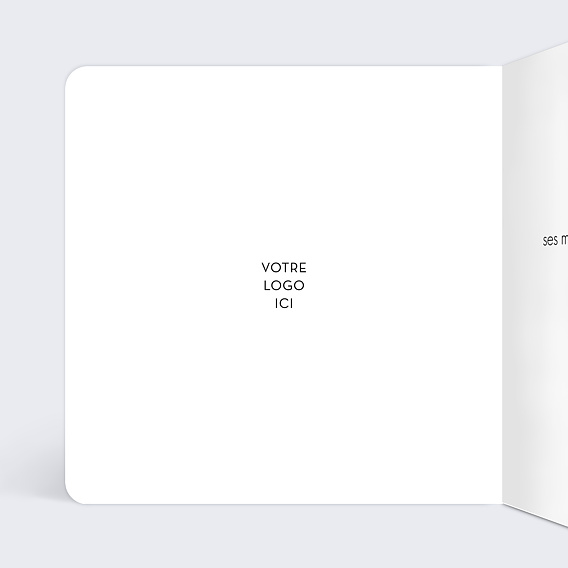 Carte de vœux entreprise Carte voeux paysage Intérieur Gauche